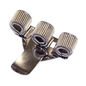 Penhouder 38x40mm metaal voor 3 pennen