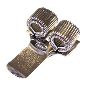 Penhouder 40x25mm metaal voor 2 pennen