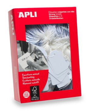Apli 387 etiket 13x20mm met koord - 1000